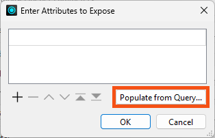 Populate from Query button